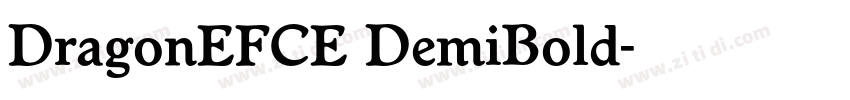 DragonEFCE DemiBold字体转换